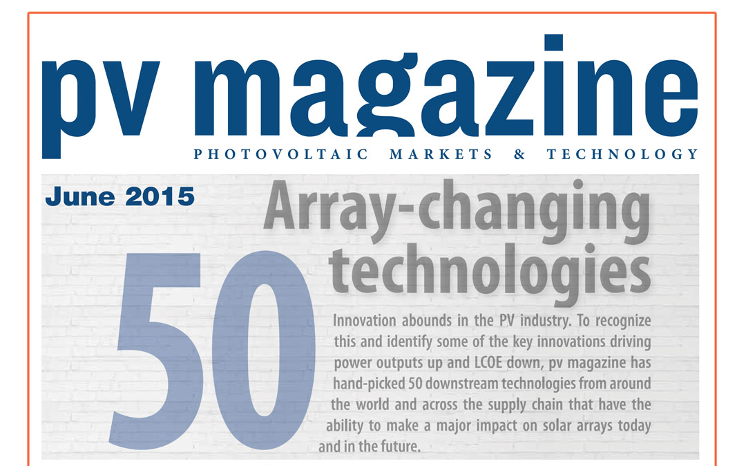 pv Magazine image for top 50 Arrry-changing technologies June 2015